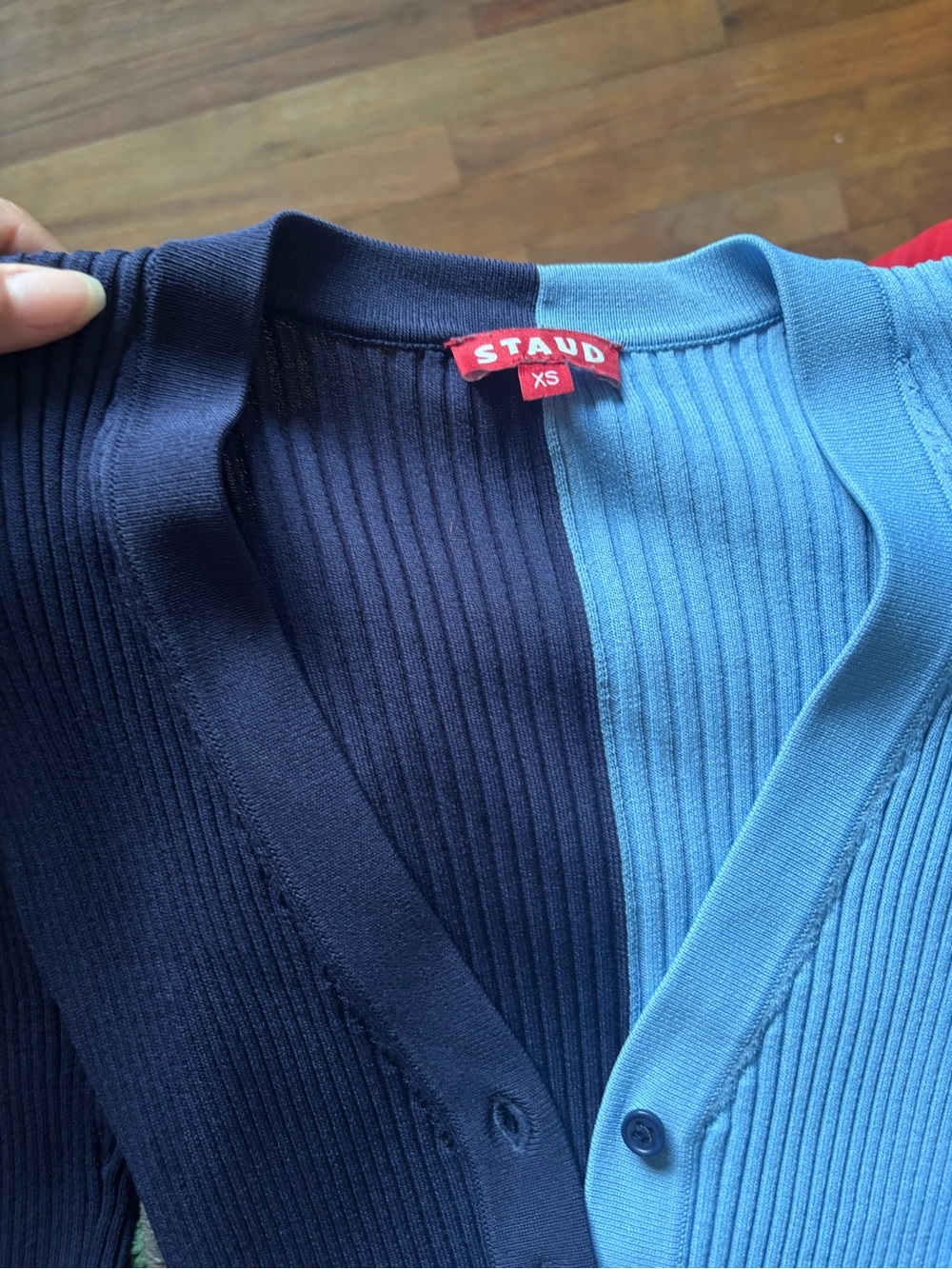 Staud Color Block Button Dress - Picture 4 of 5